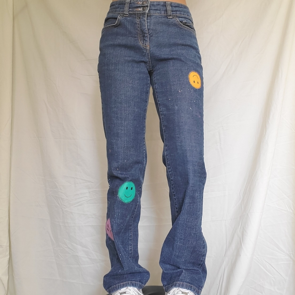 Smiley Face Commission Jeans